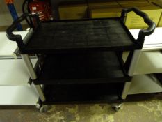 *Plastic Three Shelf Trolley