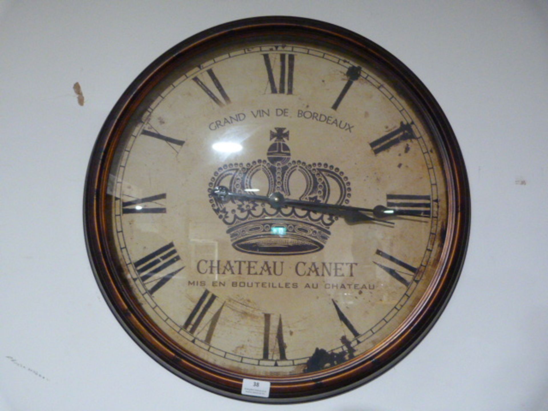 *Antique Style Wall Clock ~61cm wide