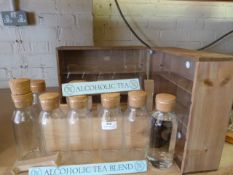 *Display Items Including Glass Jars, Small Pine Bottle Boxes, Lettering, etc.