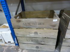 *Two Wooden French Cider Crates
