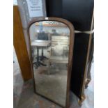 *Large Mahogany Veneered Wall Mirror