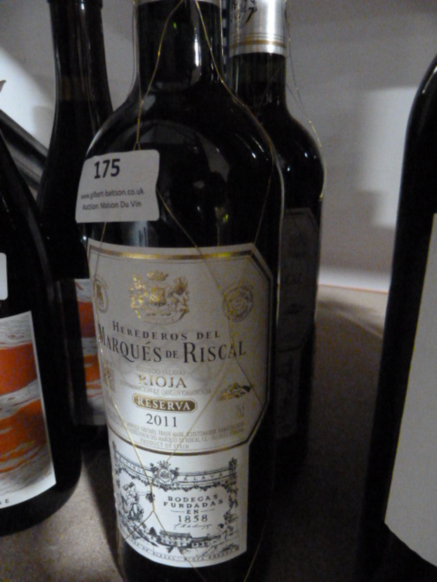 *Two 75cl Bottles of Marques De Riscal Rioja 2011