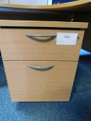 *2 Drawer Under Desk Pedastal Unit