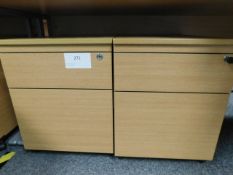 *2x Three Drawer Pedastal units