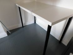 *White office table