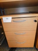 *3 Drawer Full Height Pedastal