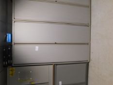 *Tall Steel Tambour Cabinet 6 shelves