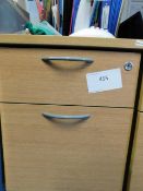 *2 Drawer Under Desk Pedastal Unit