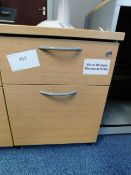 *2 Drawer Under Desk Pedastal Unit