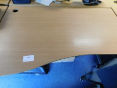 *L/Hand 1600mm 1200mm Light Pine Style Office Desk