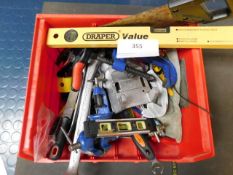 *Box of assorted hand tools, clamps and vice