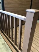 * Coffee Brown Balustrade & Railing Kit approx (10ft x 3.8ft high) 3m long x 1.14m High includes all