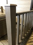 * Dark Grey Balustrade & Railing Kit approx (10ft x 3.8ft high) 3m long x 1.14m High includes all fi