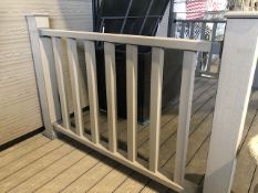 * Light Grey Balustrade & Railing Kit approx (10ft x 3.8ft high) 3m long x 1.14m High includes all f
