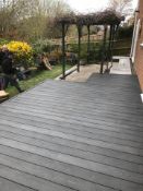 * Complete Dark Grey WPC decking Kit 2.9m x 2.9m includes joists - clips - decking - screws & fixing