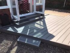 * Complete Light Grey WPC decking Kit 2.9m x 2.9m includes joists - clips - decking - screws & fixin