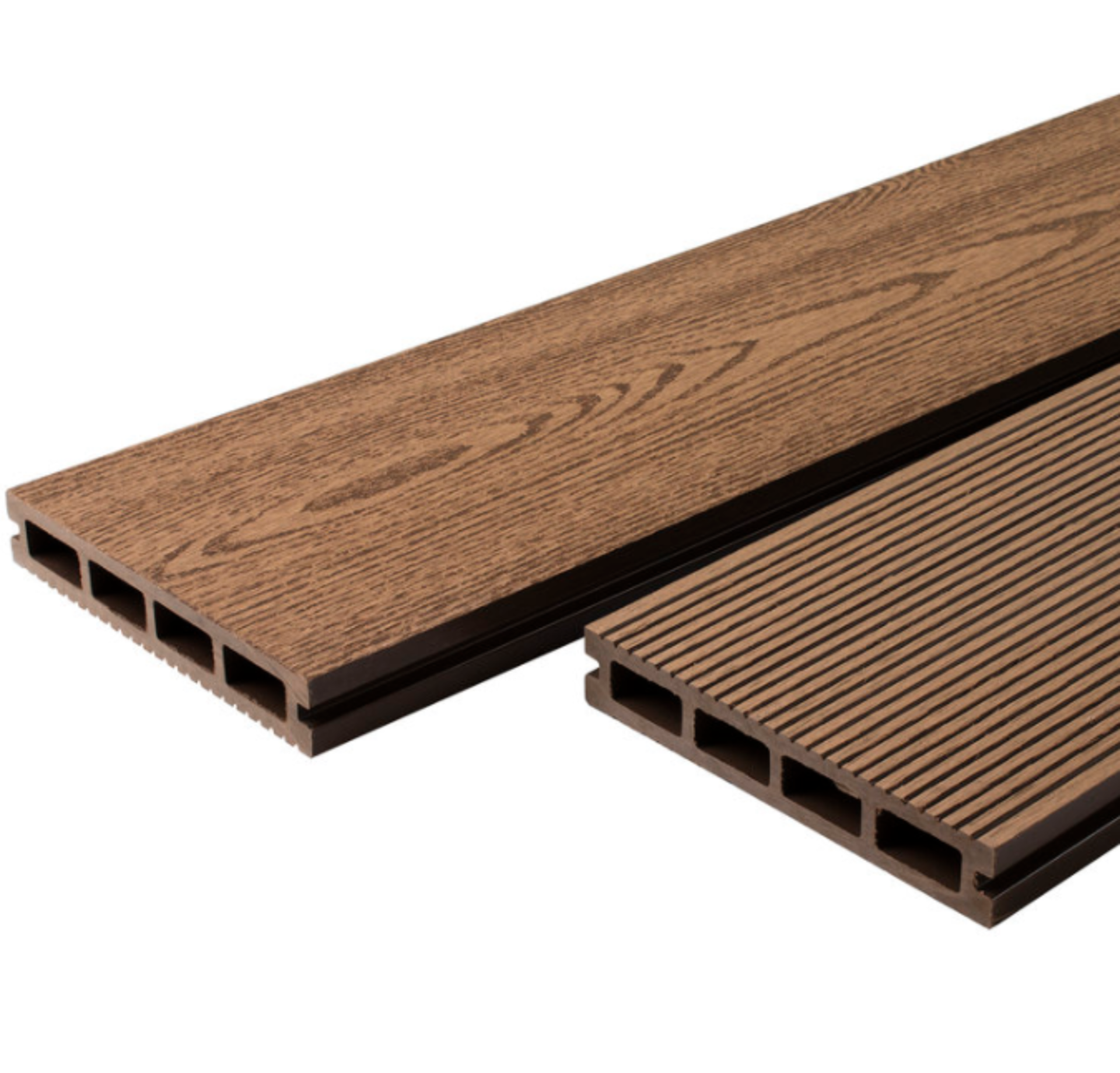 * Complete Coffee Brown WPC decking Kit 2.9m x 2.9m includes joists - clips - decking - screws & fix - Image 2 of 2