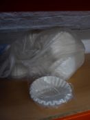 * large quantity of coffee filters