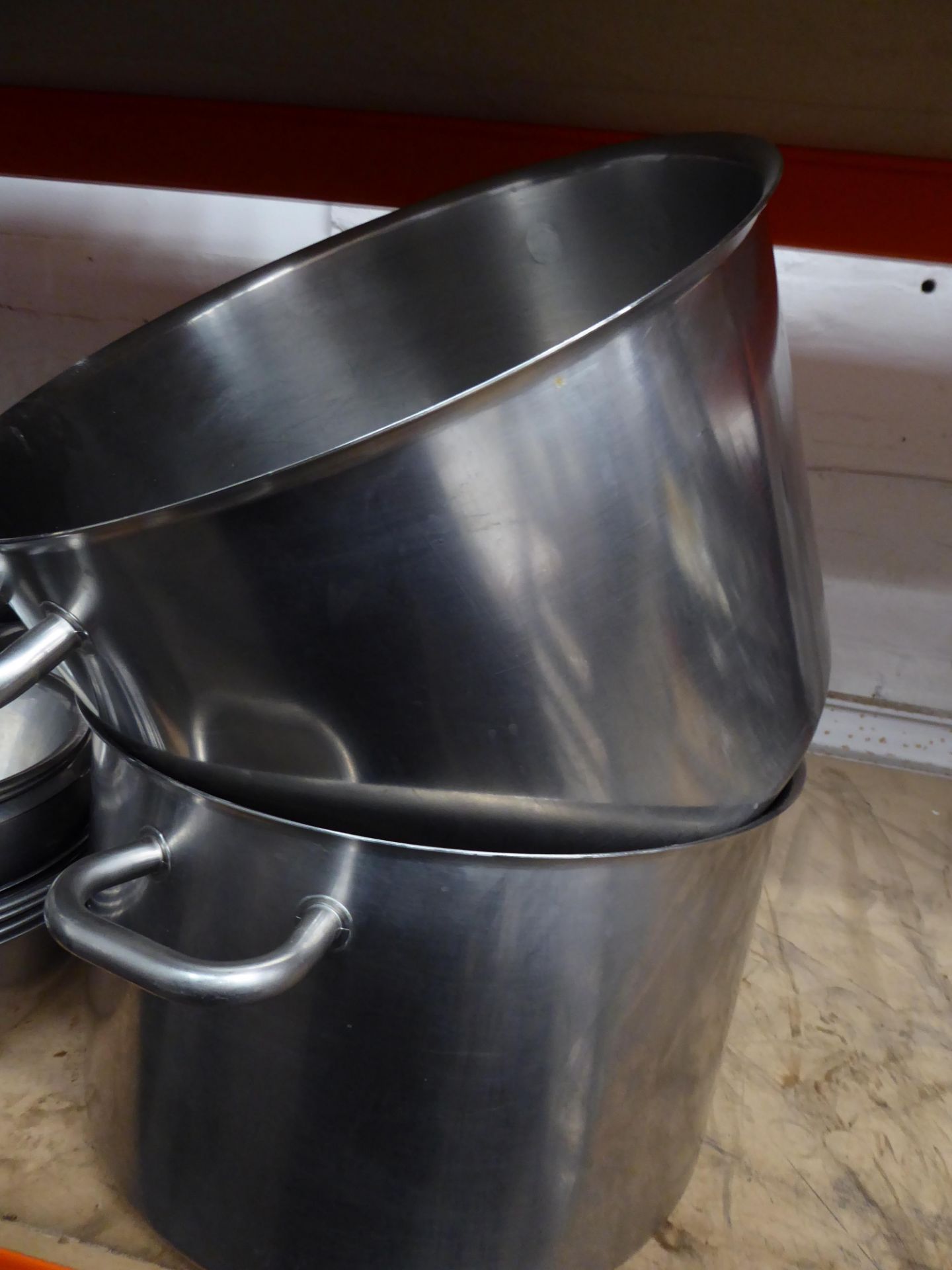 * 2 x large cooking pots - Image 2 of 2