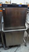 * Maidaid 2021 pass through dish washer with left hand feed table. Feed table with under shelf and