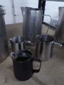 * milk steaming jugs x 4
