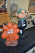 Two 1970's Plastic Advertising Figures; Andy Cap a