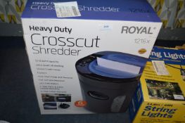*Royal Heavy Duty Cross Cut Shredder