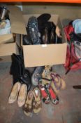 Large Box of Ladies Shoes Including Faith and Rock