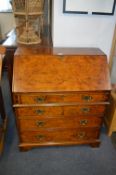 Reproduction Walnut Veneer Bureau