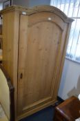 Rustic Pine Single Wardrobe