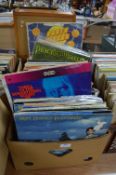 Large Box of Vintage LP Records; Mixed Oldies, etc