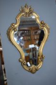 Small Gilt Framed Ornate Mirror