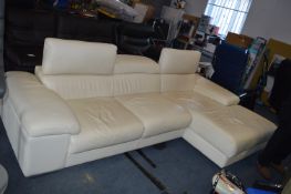 *Cream Deep Seat Corner Sofa