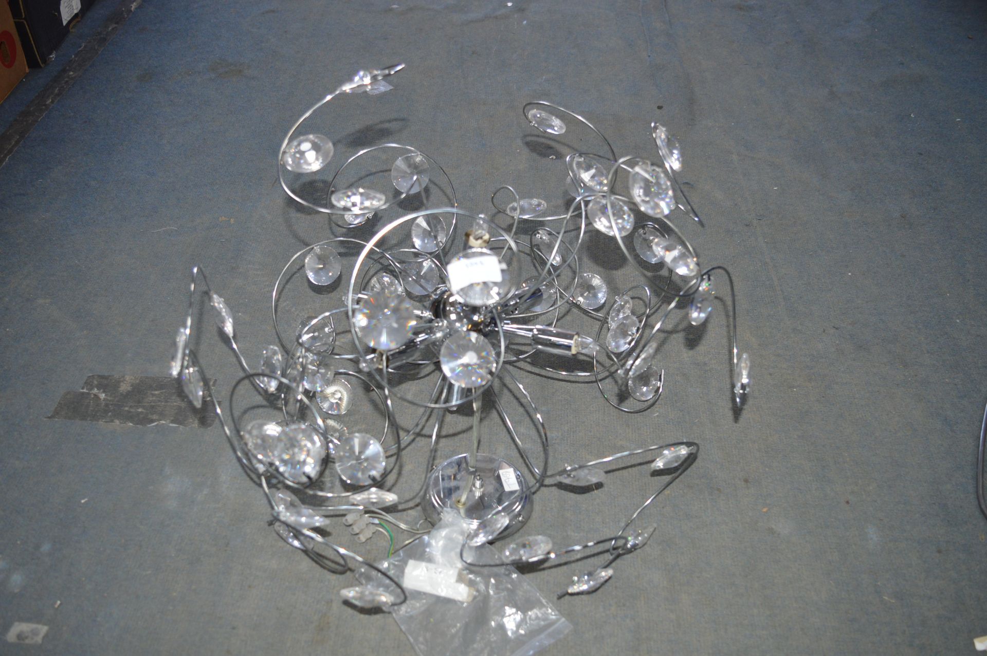 Chrome & Acrylic Light Fitting