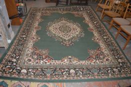 Green Rug by Home Make 241x320cm