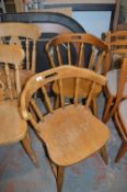 Pair of Beech Kitchen Chairs