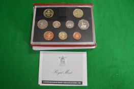 Royal Mint 1989 Proof Coin Collection
