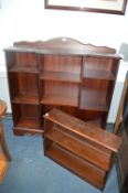 Mahogany Effect Bookshelf plus Small Companion She