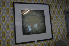 Square Framed Abstract Print 72cm