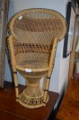 Childs Size Basket Weave Chair
