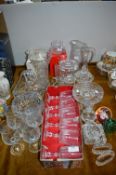 Cut Glass Crystal Vases, Dishes, Wine Glasses, etc