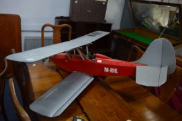 RC Model Biplane with Petrol Engine