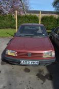 Peugeot 309 GL 1988, Reg: E403 VKH, Mileage: 101850, SORN, MOT Expired 19/10/2020