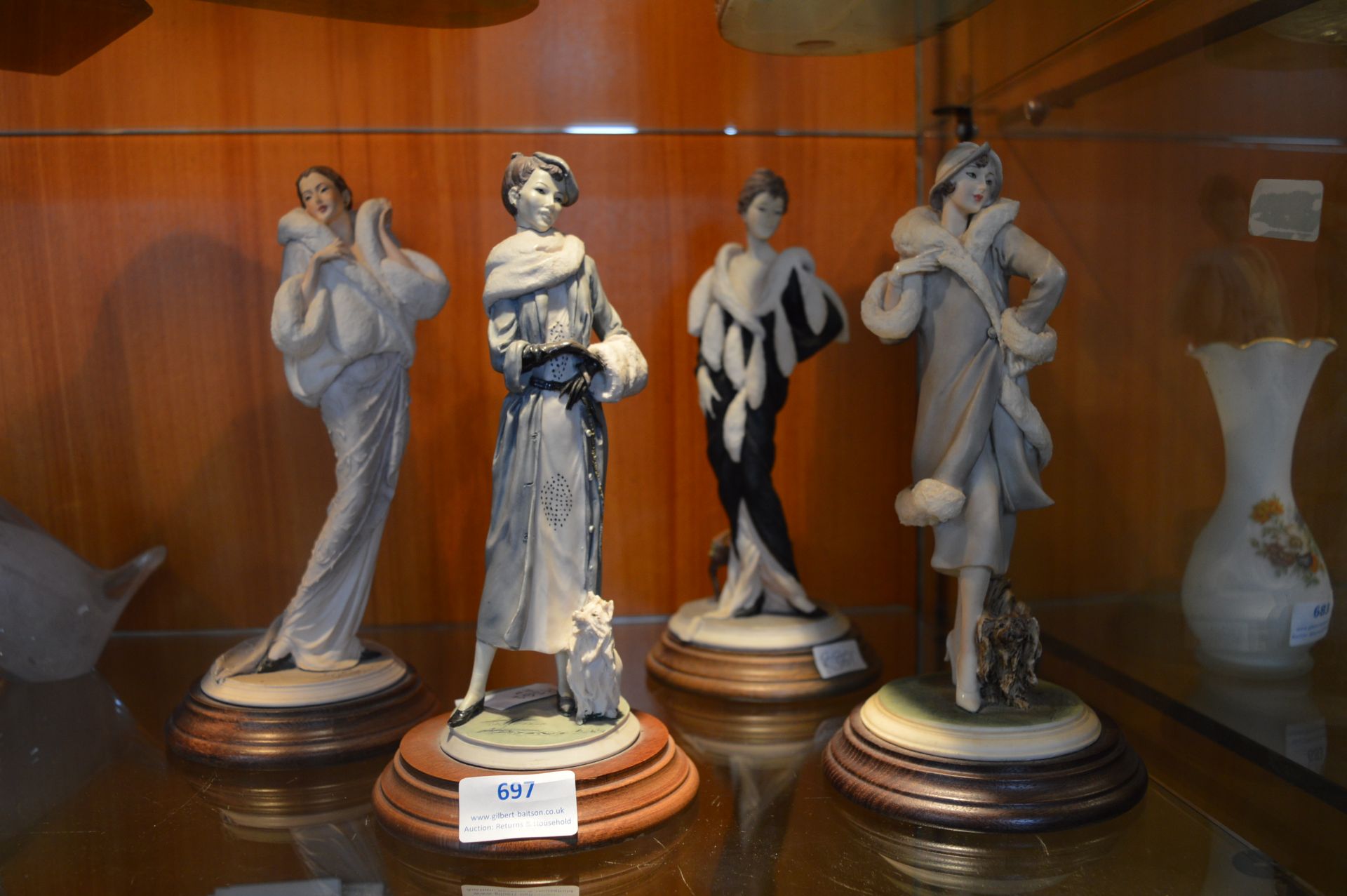 Four Deco Style Figurines (One AF)