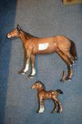 Two Beswick Horses (AF for Restoration)