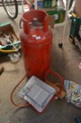 Gas Heater with 16.8kg Gas Bottle