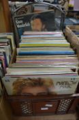 Large Crate of LP Records; Mixed Oldies and Countr