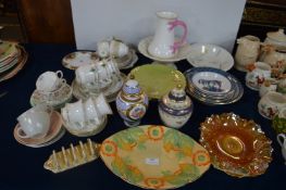 Vintage Pottery Cake Stands, Dishes, Cups & Saucer