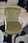 Green Upholstered Easy Chair