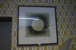 Square Framed Abstract Print 72cm